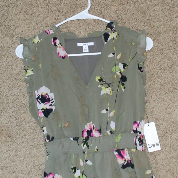Green Floral Bar III Dress XS - Picture 2 of 4